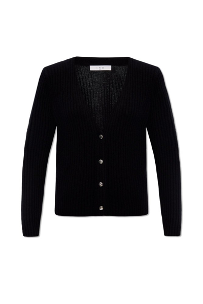 Shop Iro V Neck Buttoned Cardigan In Black