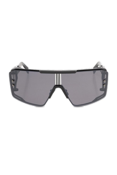 Shop Balmain Eyewear Shield Frame Sunglasses In Black