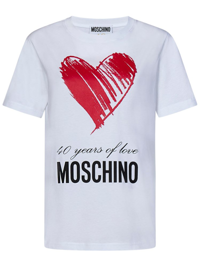 Shop Moschino Heart In White