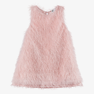 Shop The Tiny Universe Girls Pink Fringed Sleeveless Dress