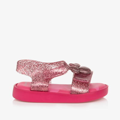 Shop Mini Melissa Girls Pink Disney Jelly Sandals