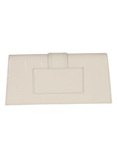 Shop Jacquemus Le Bambino Long Clutch In Light Ivory