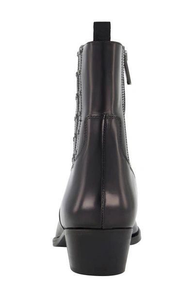 Karl Lagerfeld Paris White Label Studded Chelsea Boot In Black