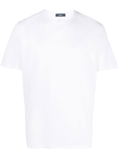 Shop Herno T-shirt A Maniche Corte In White