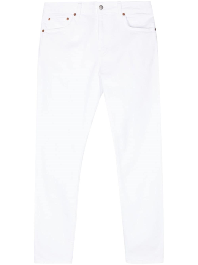 Shop Haikure Jeans Affusolati Crop In White
