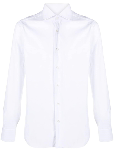 Shop Barba Camicia In White