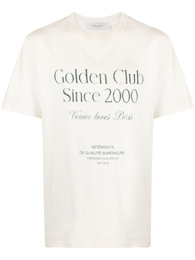 Shop Golden Goose T-shirt Con Stampa In White