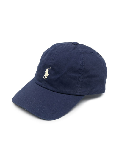 Shop Polo Ralph Lauren Cappello Da Baseball Polo Bear In Blue