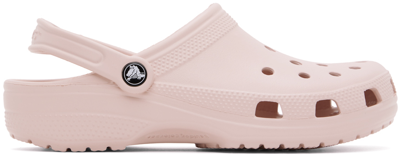 Shop Crocs Pink Classic Clogs In Quartz