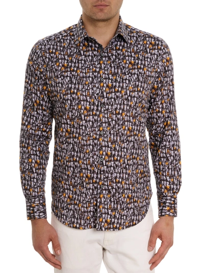 Robert Graham Beer Bash Long Sleeve Button Down Shirt Tall In Multi
