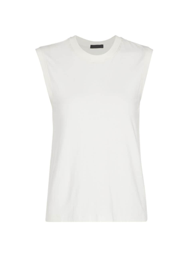 Shop Atm Anthony Thomas Melillo Women's Stretch Jersey Sleeveless Top In White
