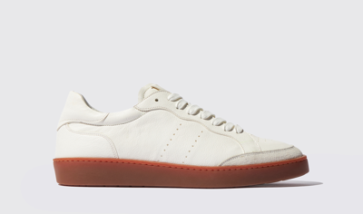 Shop Scarosso Umberto White - Man Sneakers White In White - Calf Leather