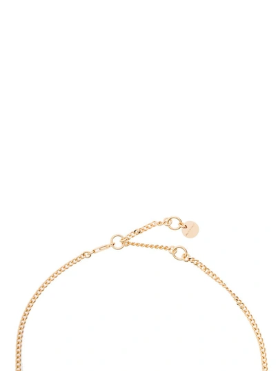 Shop Jacquemus Gold-tone Le Chaine Necklace With Logo Plaque In Brass Woman In Grey