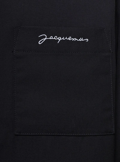 Shop Jacquemus La Chemise Boulanger In Black