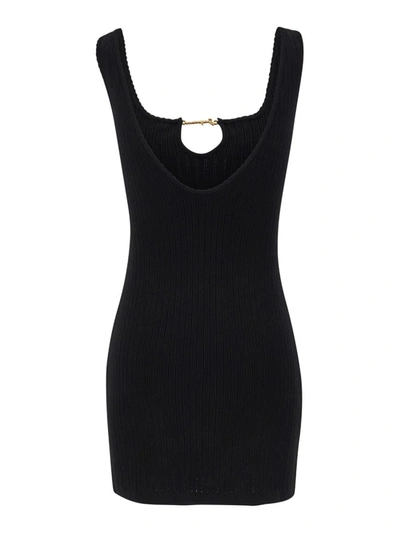 Shop Jacquemus Black 'la Mini Robe Sierra' Dress In Black Viscose Woman
