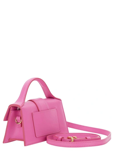 Shop Jacquemus 'le Bambino' Pink Handbag With Removable Shoulder Strap In Leather Woman