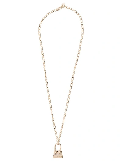 Shop Jacquemus Le Collier Chiquito Necklace In Grey