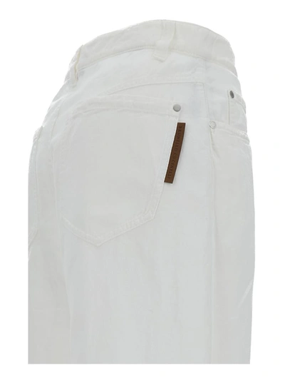 Shop Brunello Cucinelli Slouchy Oversize Jeans In White