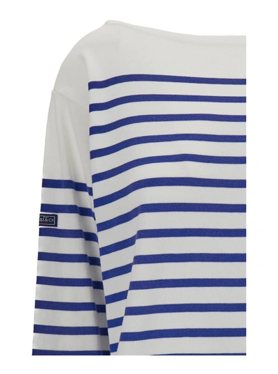 Shop Polo Ralph Lauren White Boat Neck Long Sleeve T-shirtin In Cotton Woman