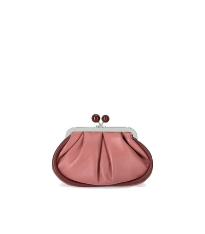 Shop Weekend Max Mara Pasticcino Phebe Small Pink Clutch Bag