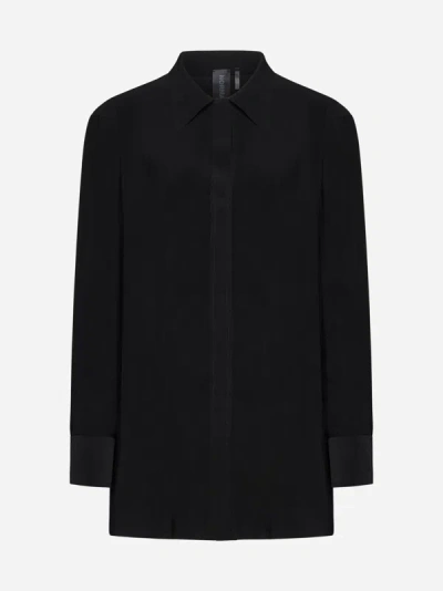 Shop Norma Kamali Boyfriend-fit Shirt In Black