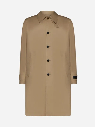 Versace Raincoat In Beige,champagne