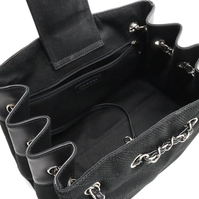 Pre-owned Chanel Black Canvas Shoulder Bag ()