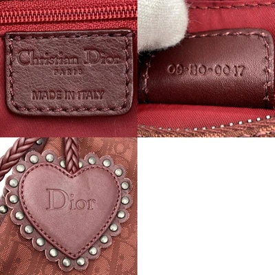Shop Dior Trotter Red Canvas Shopper Bag ()