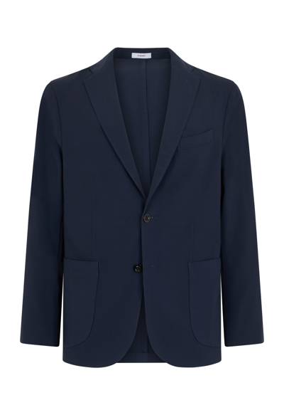 Shop Boglioli High Performance Light Wool K-jacket In Blue