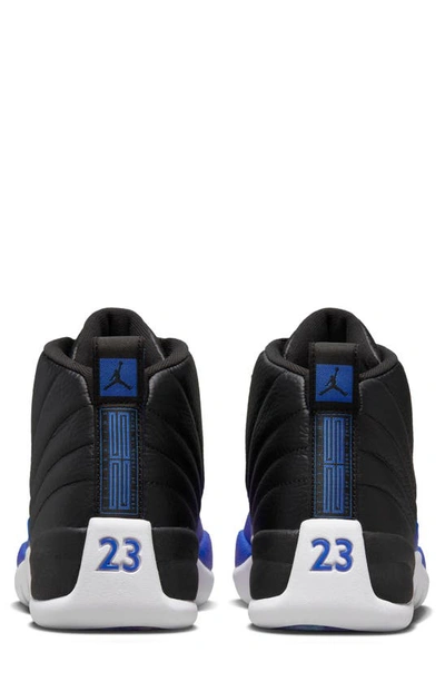 Shop Jordan Nike Air  12 Retro High Top Sneaker In Black/ Royal/ Silver/ White