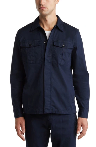 Good Man Brand Prato Solid Military Jacket In Sky Captain