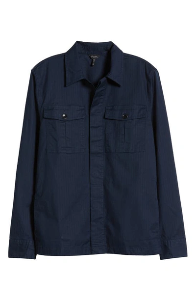 Good Man Brand Prato Solid Military Jacket In Sky Captain