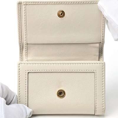 Shop Gucci Bamboo White Leather Wallet  ()