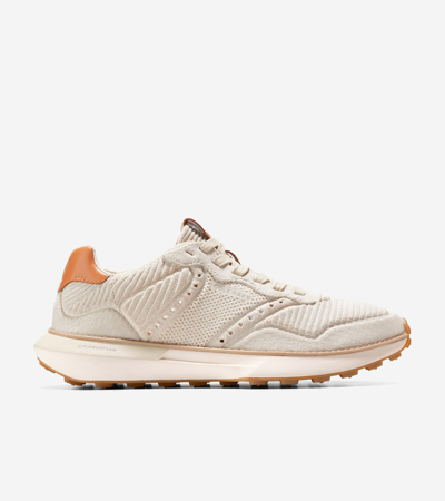 Shop Cole Haan Grandprø Ashland Stitchlite In Silver Lining Stitchlite-natural Tan-ivory