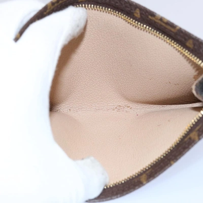 Pre-owned Louis Vuitton Poche Toilette 15 Brown Canvas Clutch Bag ()