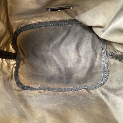 Shop Prada Tessuto Khaki Synthetic Shoulder Bag ()