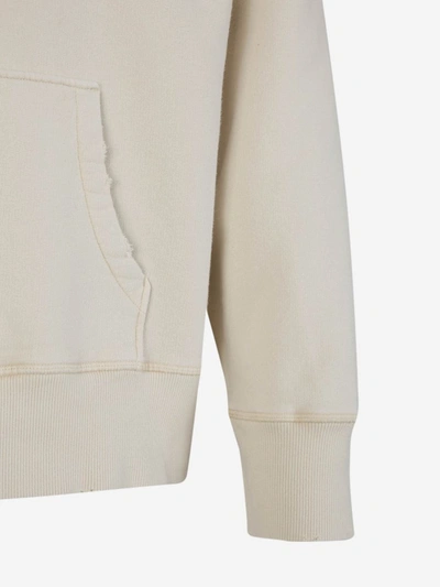 Shop Ami Alexandre Mattiussi Ami Paris Cotton Hoodie Sweatshirt In Blanc