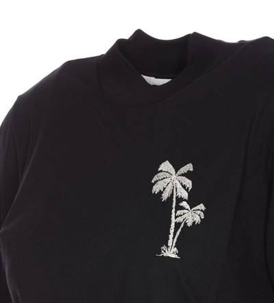Shop Palm Angels T-shirts And Polos In Black