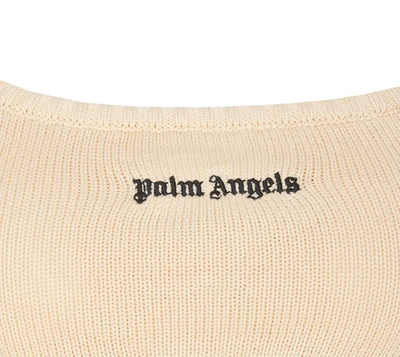 Shop Palm Angels Top In Bianco