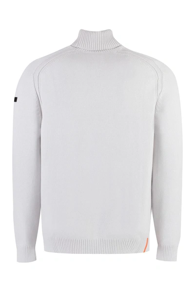 Shop Rrd Cotton Turtleneck Sweater In Grey