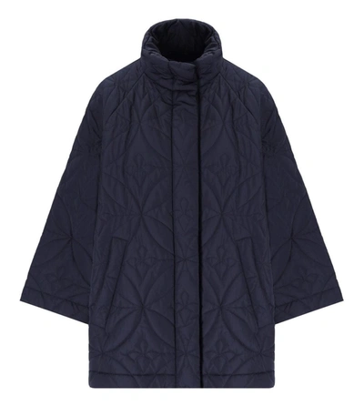 Shop Weekend Max Mara Pittore Blue Quilted Jacket