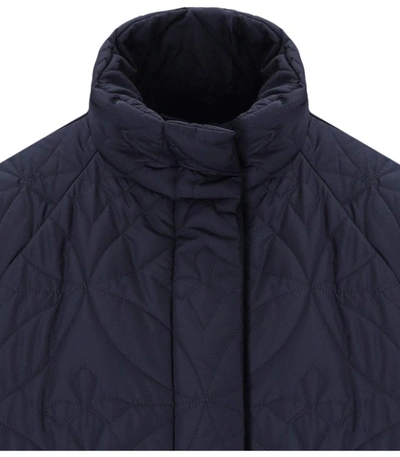 Shop Weekend Max Mara Pittore Blue Quilted Jacket