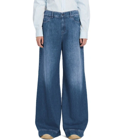 Shop Weekend Max Mara Vega Flare Jeans In Blue