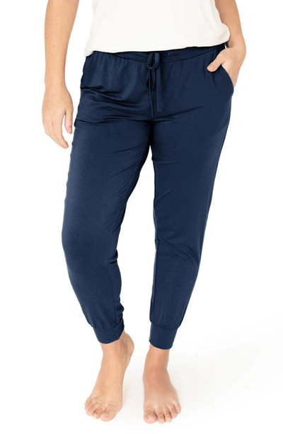 Shop Kindred Bravely Tapered Maternity Lounge Joggers In Navy
