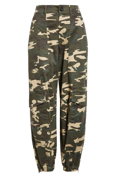 Shop Atm Anthony Thomas Melillo Camo Print Crop Stretch Cotton Twill Cargo Joggers In Classic Camo