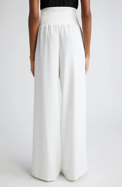 Shop Atm Anthony Thomas Melillo Pull-on Flare Pants In Chalk