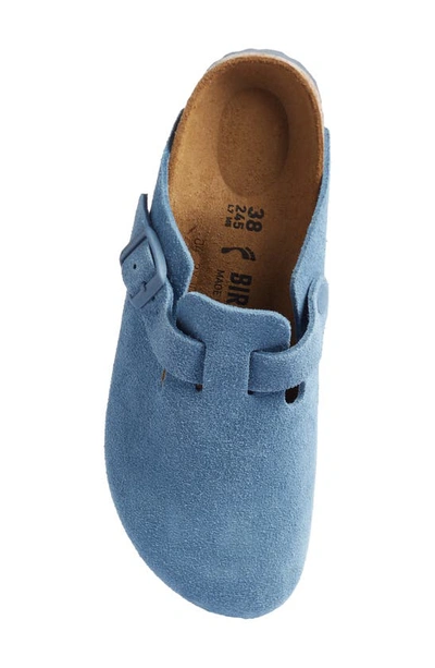 Shop Birkenstock Boston Soft Footbed Clog In Elemental Blue