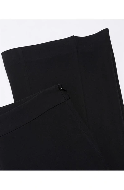 Shop Mango Flare Suit Pants In Black
