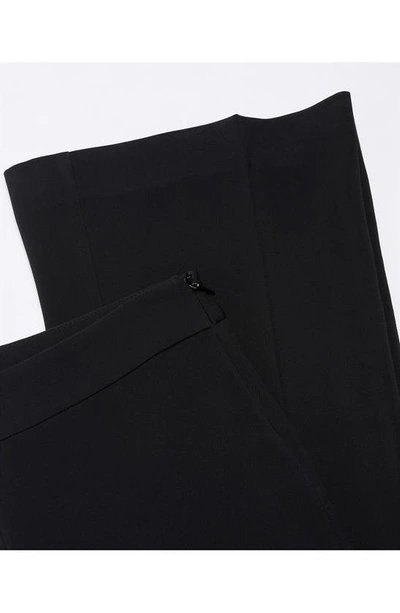 Mango Flare Suit Pants In Black