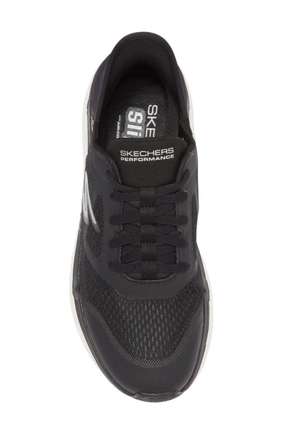 Shop Skechers Max Cushioning Premier Sneaker In Black/ White